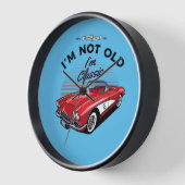私は歳じゃない私はクラシック!コルベット1961 壁時計 (傾斜)