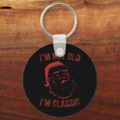 私は歳ではない私はおもしろいクリスマスサンタメンズ1 キーホルダー (正面)