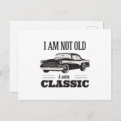 私は歳ではない私はクラシック ポストカード (正面/裏面)
