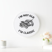 私は歳ではない私はクラシック ラージ壁時計 (ホーム)