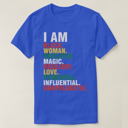私は歴史の月のギフトだ Tシャツ (デザイン正面)