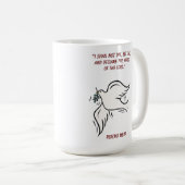 私は死なずに詩篇118に生きる コーヒーマグカップ (正面右)