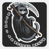 私は死ぬ スクエアシール (正面)