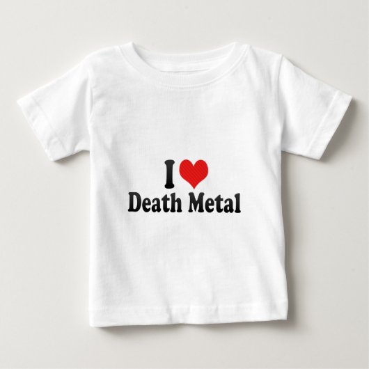 私は死の金属を愛します ベビーTシャツ (正面)
