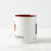 私は死の騎士のマグを愛します ツートーンマグカップ (中央)