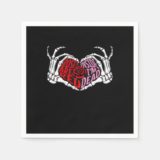私は死ん読だ内にある – 皮肉なバレンタインのC スタンダードカクテルナプキン (正面)