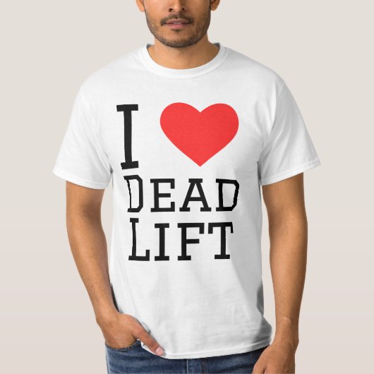 私は死力が大好き Tシャツ (正面)