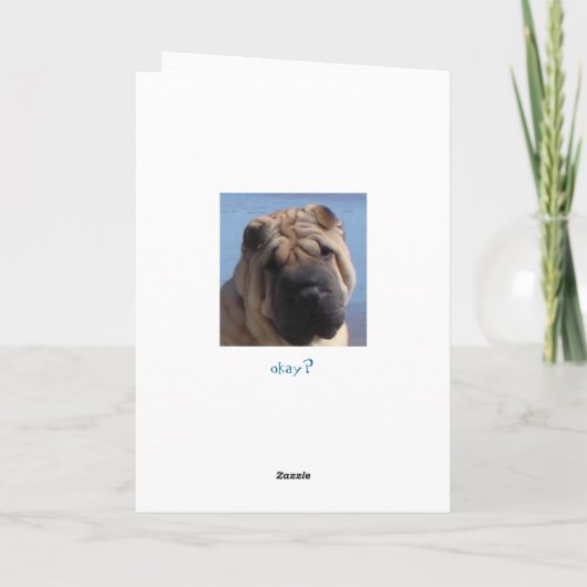 私は残念です カード (裏面)