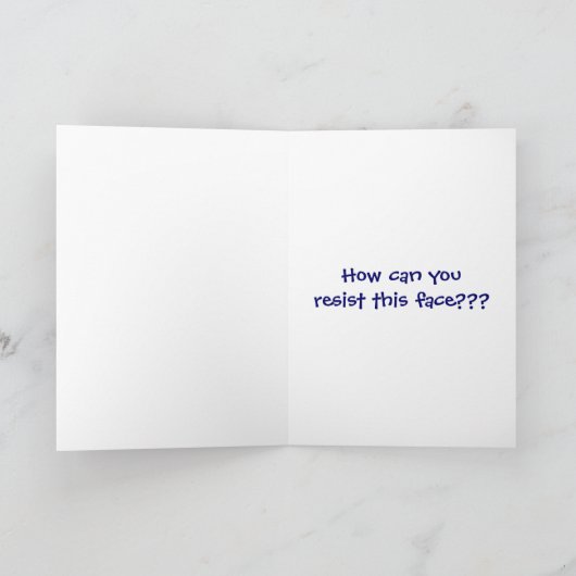 私は残念です カード (内部)