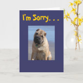 私は残念です カード (黄色い花)