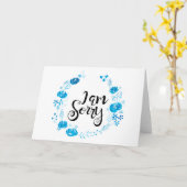 私は残念です カード (黄色い花)