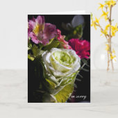 私は残念です カード (黄色い花)