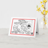 私は残念です: "FAT唇"の カード (黄色い花)