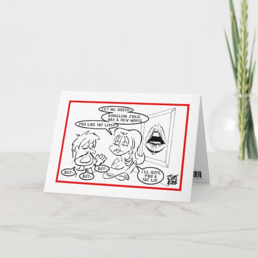 私は残念です: "FAT唇"の カード (正面)