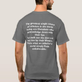 私は残念です Tシャツ (裏面)
