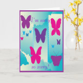 私は残念で、そう残念なカードです カード (黄色い花)