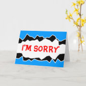 私は残念な挨拶状です カード (黄色い花)