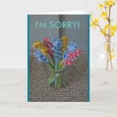 私は残念な挨拶状です カード (黄色い花)
