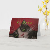 私は残念な猫カードです カード (黄色い花)