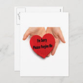 私は残念許します私にバレンタイン手をです シーズンポストカード (正面/裏面)