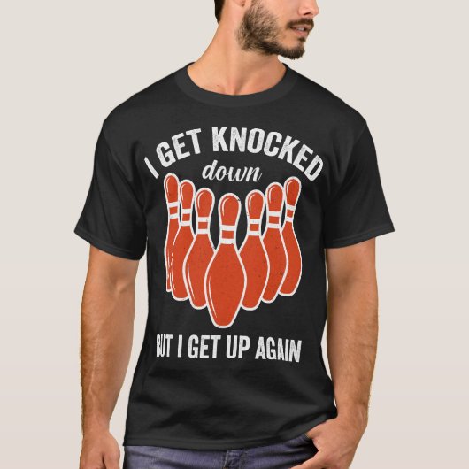 私は殴られたが再び起きる Tシャツ (正面)