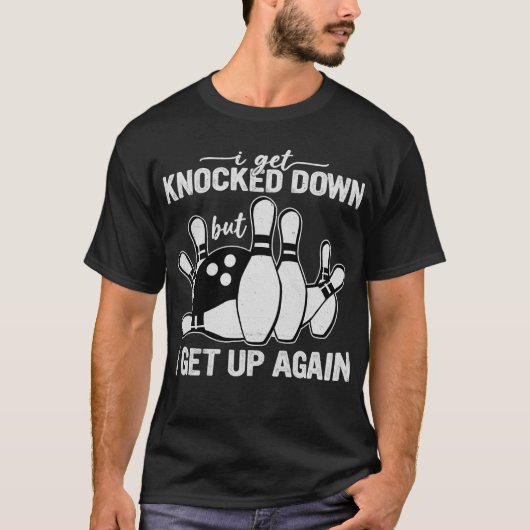 私は殴られたが再び起きる Tシャツ (正面)