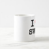 私は殴打を愛します コーヒーマグカップ (中央)