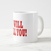 私は殺します ジャンボコーヒーマグカップ (正面右)