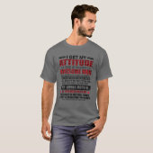 私は母から～に対する態度素晴らしを受ける Tシャツ (正面フル)