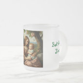 私は母が今まで最高の印刷された事が好パーソナライズされたきだ フロストグラスマグカップ (正面右)