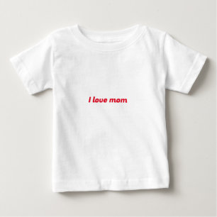 私は母が大好きだ ベビーTシャツ