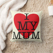 私は母が大好き可愛いバレンタインデー引用文 クッション (ブランケット)