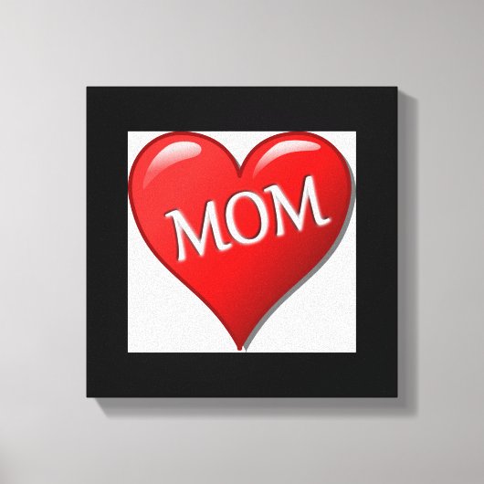 私は母が大好き キャンバスプリント (正面)