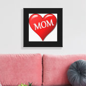 私は母が大好き キャンバスプリント (インサイチュ (リビング))