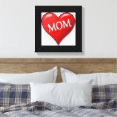 私は母が大好き キャンバスプリント (インサイチュ (寝室))
