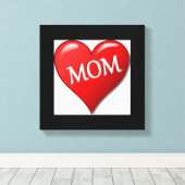 私は母が大好き キャンバスプリント (インサイチュ (ウッドフロア))