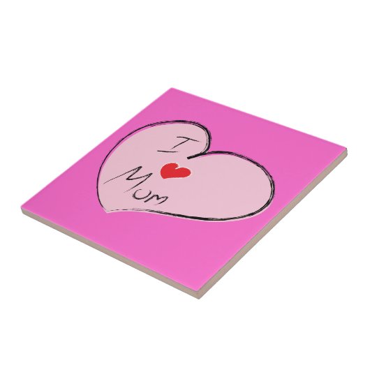 私は母が大好き タイル (側面)