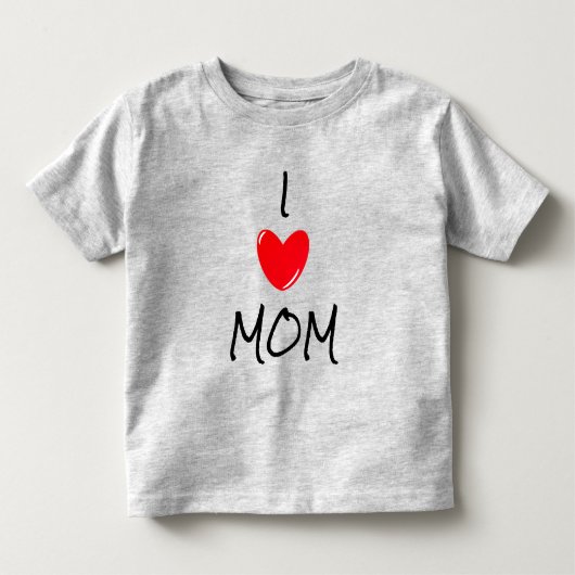 私は母が大好き トドラーTシャツ (正面)