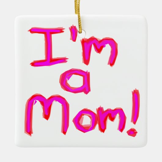 私は母だ！ セラミックオーナメント (正面)