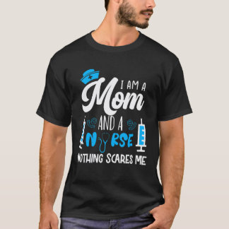私は母であり看護師です。何も怖くない ステethosco tシャツ