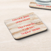 私は母ではない、私の天使は私を母と呼すごいぶ。 コースター (左側)