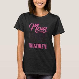 私は母で運動選手は何も怖くない Tシャツ