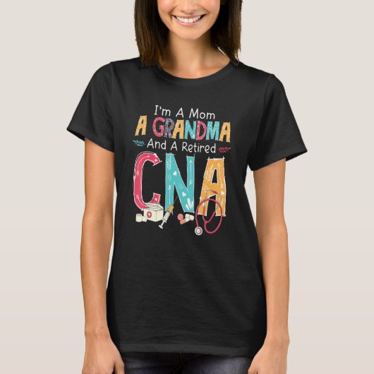 私は母でCna聴診器の退職した引退 Tシャツ (正面)