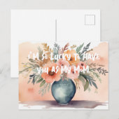 私は母としてあなたを持っていてとても幸運だ。 シーズンポストカード (正面/裏面)