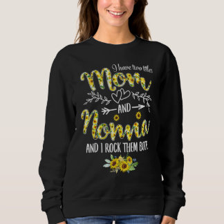 私は母とノンナの女性サンフラワーGrの2つのタイトルを持っている スウェットシャツ