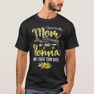 私は母とノンナの女性サンフラワーGrの2つのタイトルを持っている Tシャツ