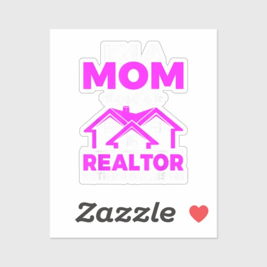 私は母と不動産仲介業者は何も私を怖がらせない不動産仲介業者M シール (シート)