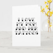 私は母と彼女の刺青が大好きだ カード (黄色い花)