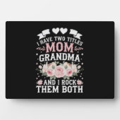 私は母と祖母の可愛い母の日の2つのタイトルを持っている フォトプラーク (正面)
