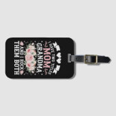 私は母と祖母の可愛い母の日の2つのタイトルを持っている ラゲッジタグ (正面横)